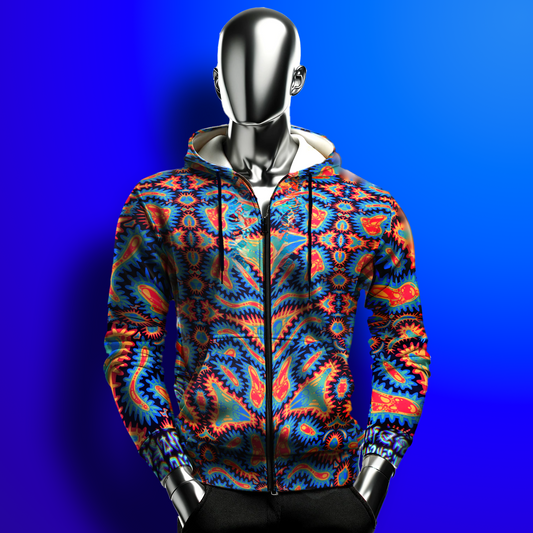 'Microcosm' Microfleece Zip